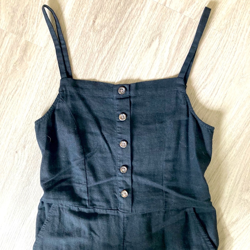Black Linen Jumpsuit